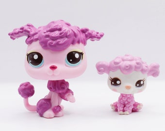 LPS | Sweet Mommy & Baby Poodles #2498 #2497 | Authentic Littlest Pet Shop | Hasbro | Collector Toys | My Toytopia