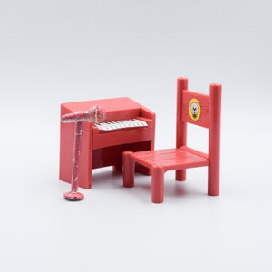 Vintage bosfamilies | Roze piano | Vintage speelgoed | Calico-beestjes | Sylvaniërs