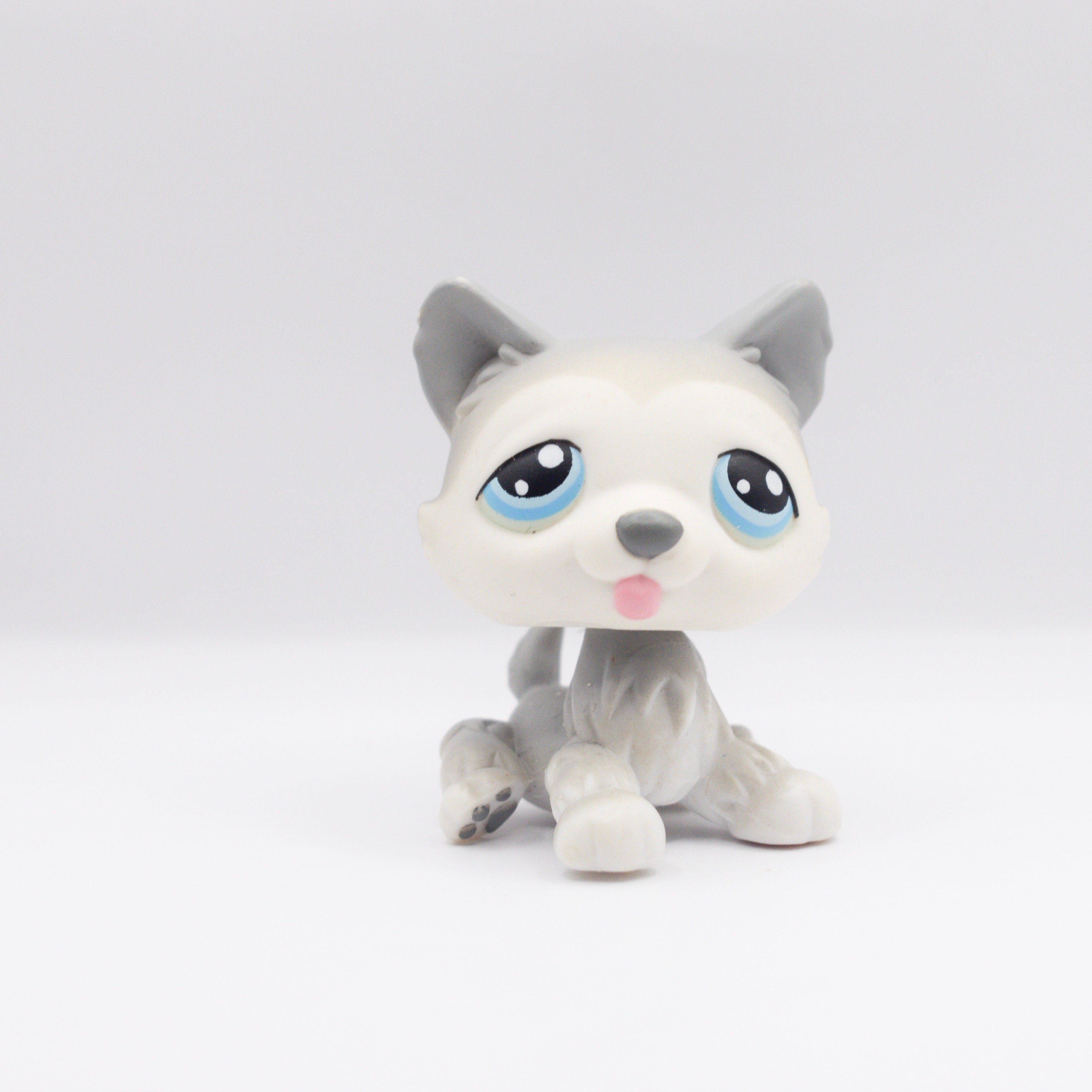 LPS CAT rare Littlest pet shop cute toys standing short hair cat original  kitten husky puppy dog fox animal old bobble head toys