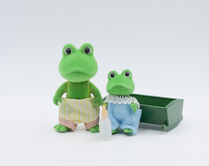 Vintage Sylvanian Frog Family Vintage Toys Calico Critters Forest Families Etsy