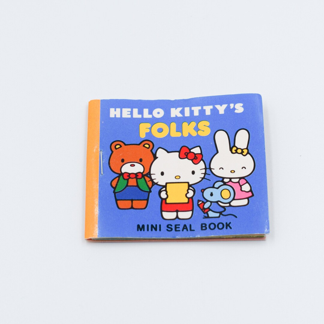 Hello Kitty Sticker Book Hello Kitty's Folks Vintage Etsy