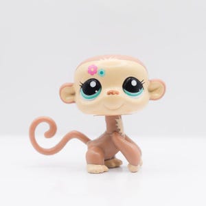 LPS | Adorable Monkey #2223 | Authentic Littlest Pet Shop | Hasbro | Collector Toys | My Toytopia