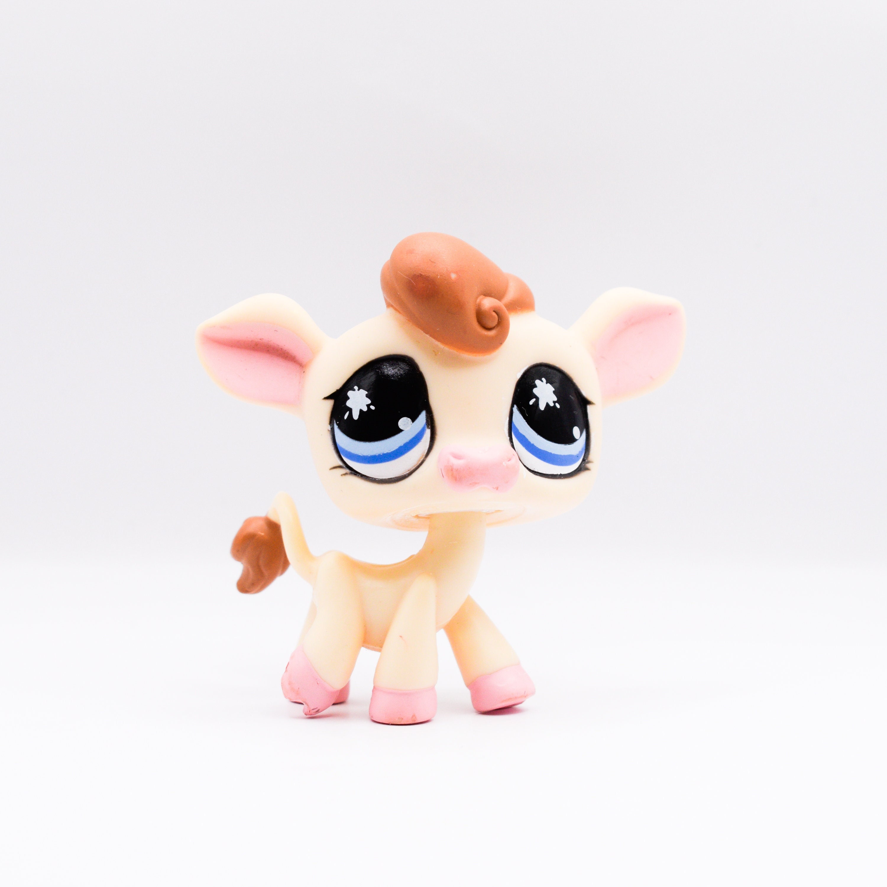 Figurine Littlest Pet Shop Vache #970 Avec Cornes - Occasion, Collection Animaux