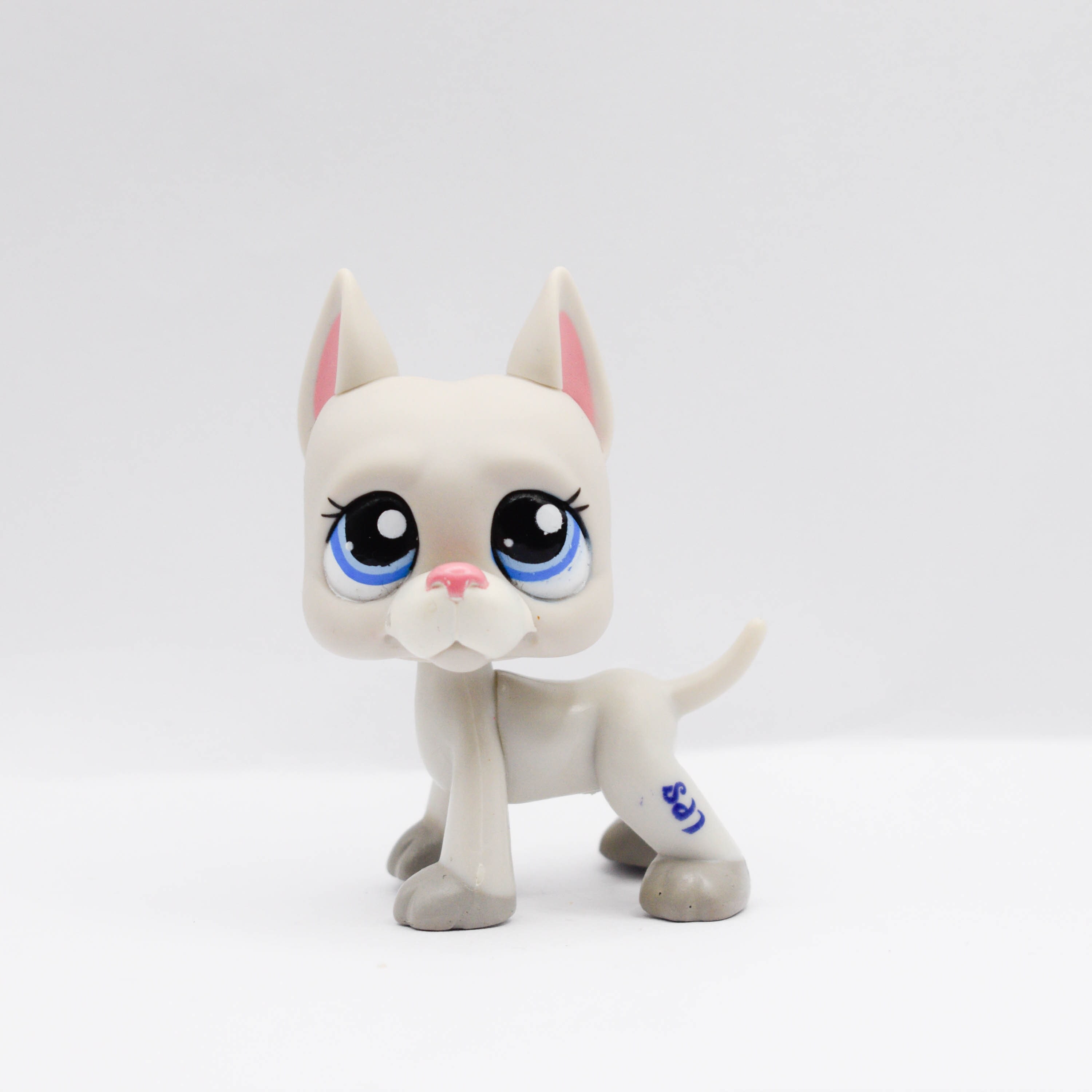LPS Grey Great Dane 1688 Authentic Littlest Pet Shop Hasbro Collector Toys Etsy