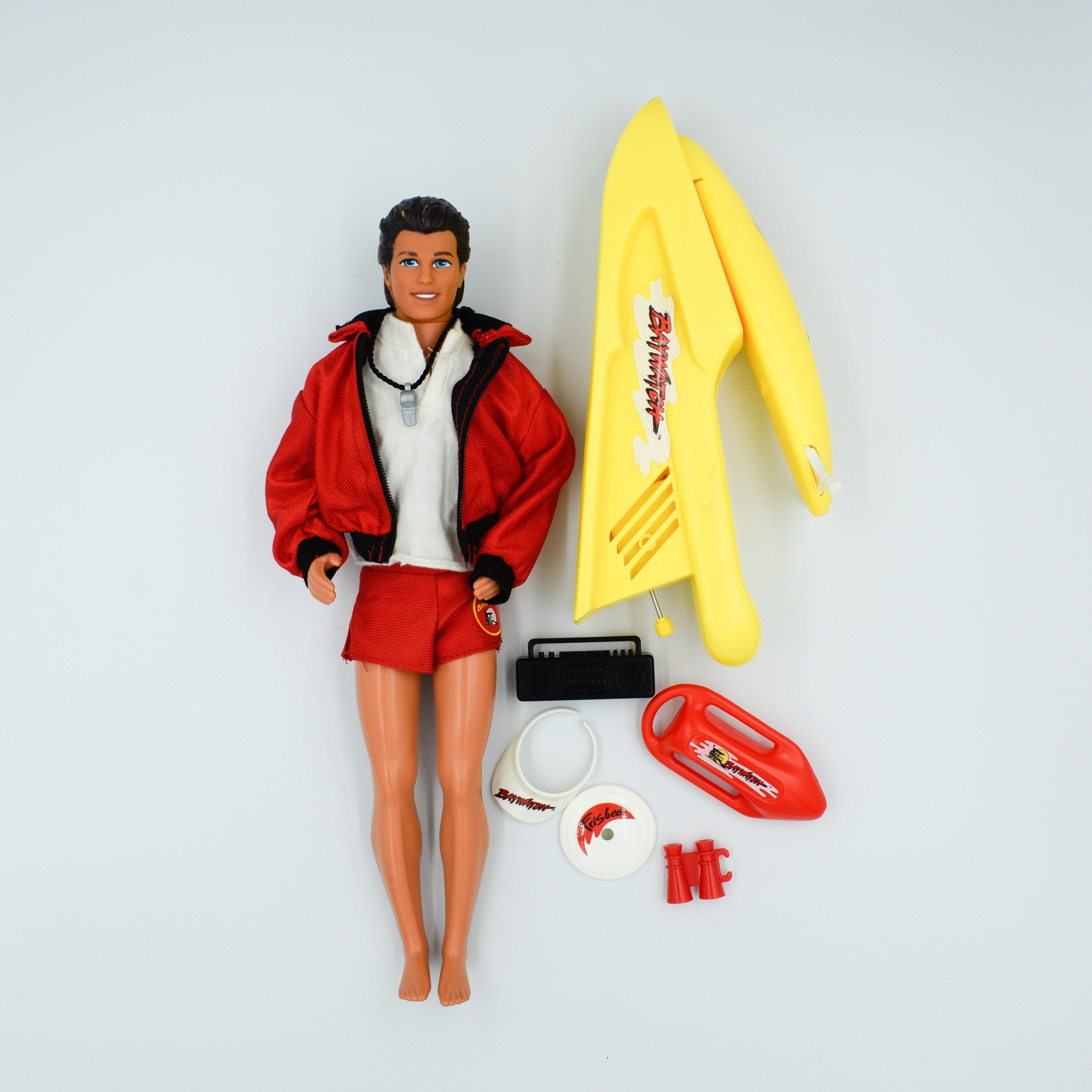 Barbie Baywatch Lifeguard Ken Mattel Toy Collector Vintage Doll