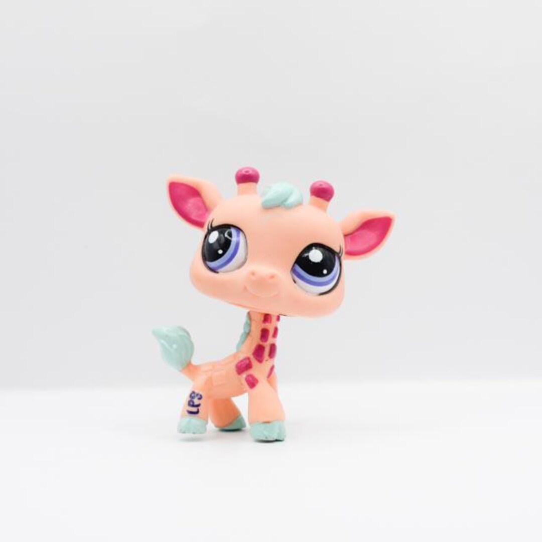 Figurine Littlest PetShop Girafe Rose #2770 - Occasion, Parfaite Pour Les Collections