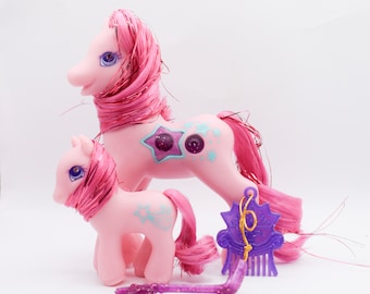 My Little Pony / Familia luminosa Twinkle Star y Baby Twinkles /G2/ Hasbro /Coleccionista de juguetes/ My Little Pony / MLP G2 vintage / My Toytopia