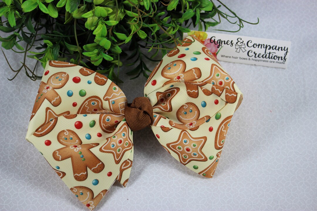 Bekky Ribbon Becky Boutique Style Extra Large Hair Bow Grosgrain Ribbon Christmas ...