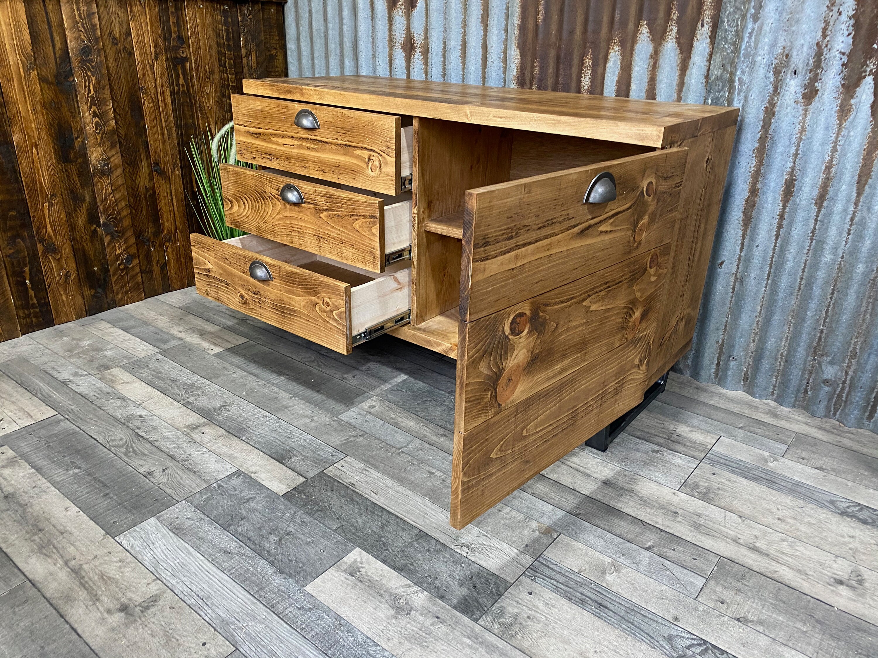 Sideboard with drawers ModernIndustrial style, bespoke with