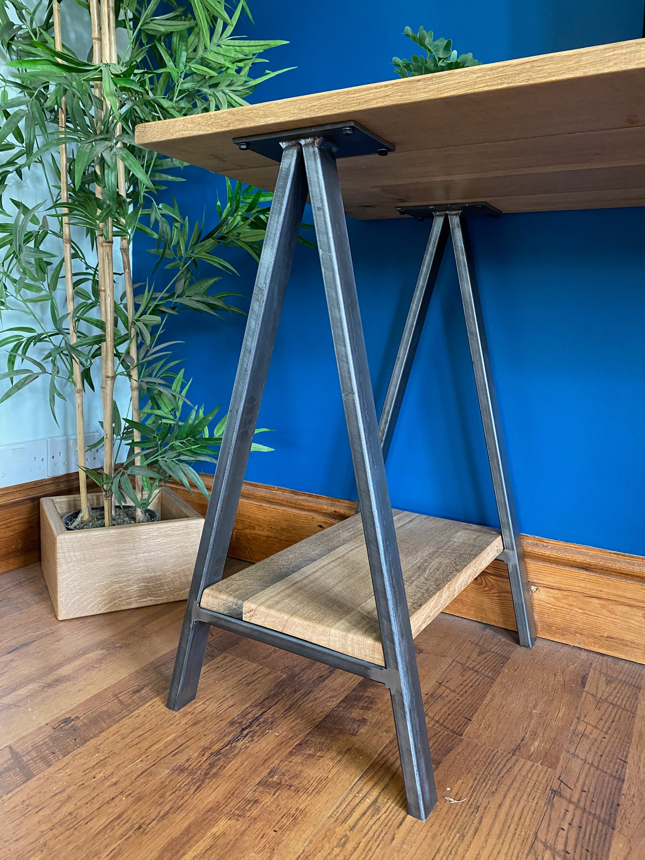Modern trestle desk discount