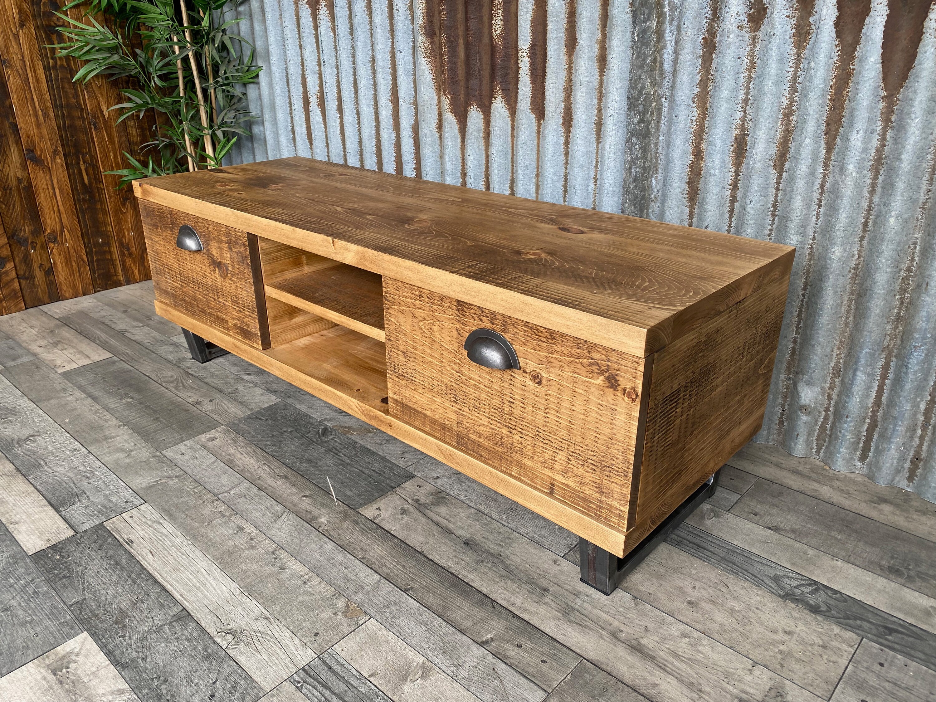 TV with drawer storage fits 60inch TV, ModernIndustrial TV