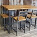 Breakfast bar kitchen table, industrial poseur table, breakfast bar with matching stools available, handmade furniture 