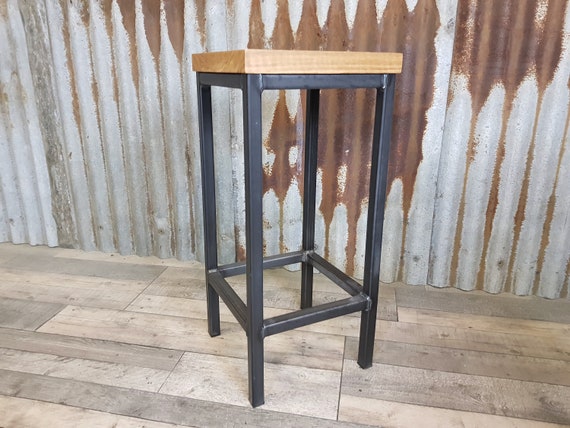 Industrial style breakfast bar stools, bar stools for poser tables,