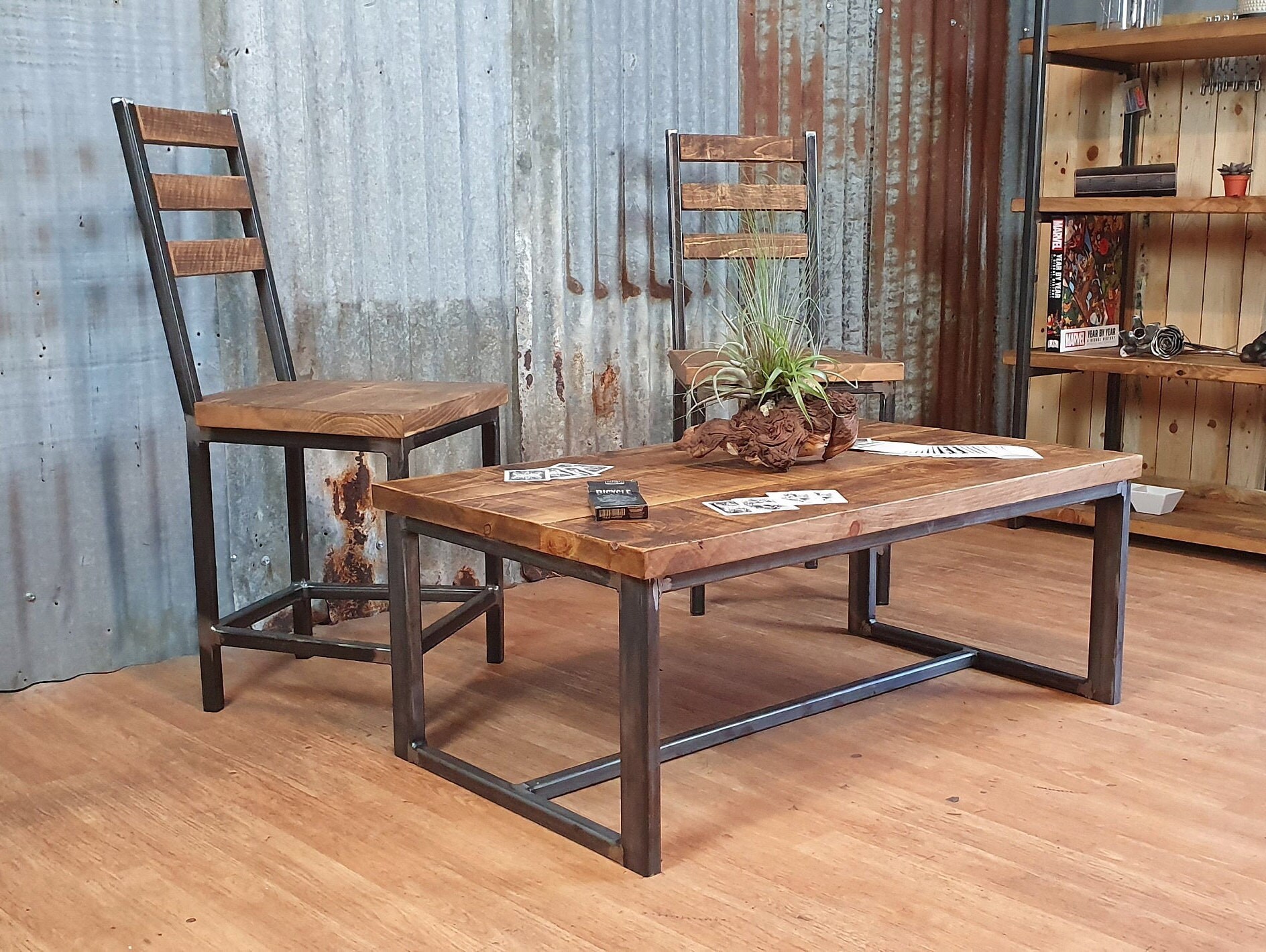 industrial style dining chair, bespoke dining chairs, wooden chairs