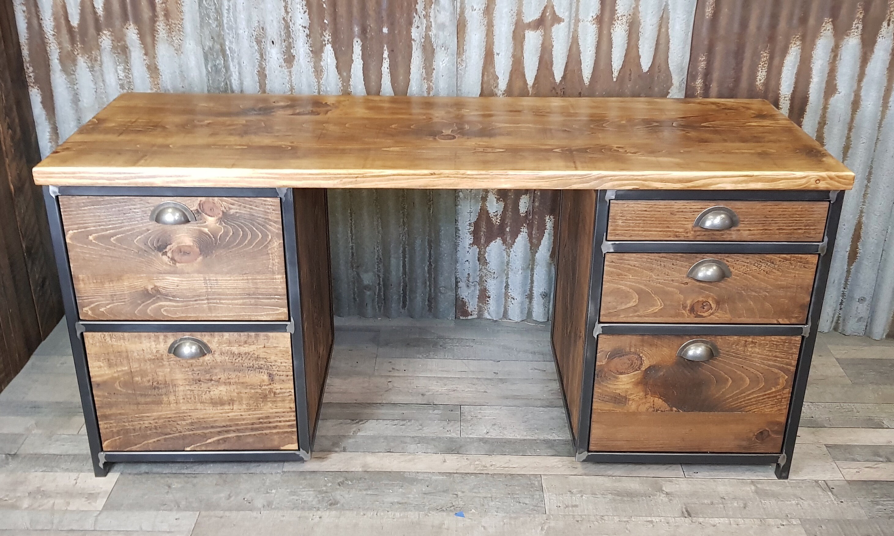 Desk With A4 Suspension File Drawer Executive Desk With Etsy UK