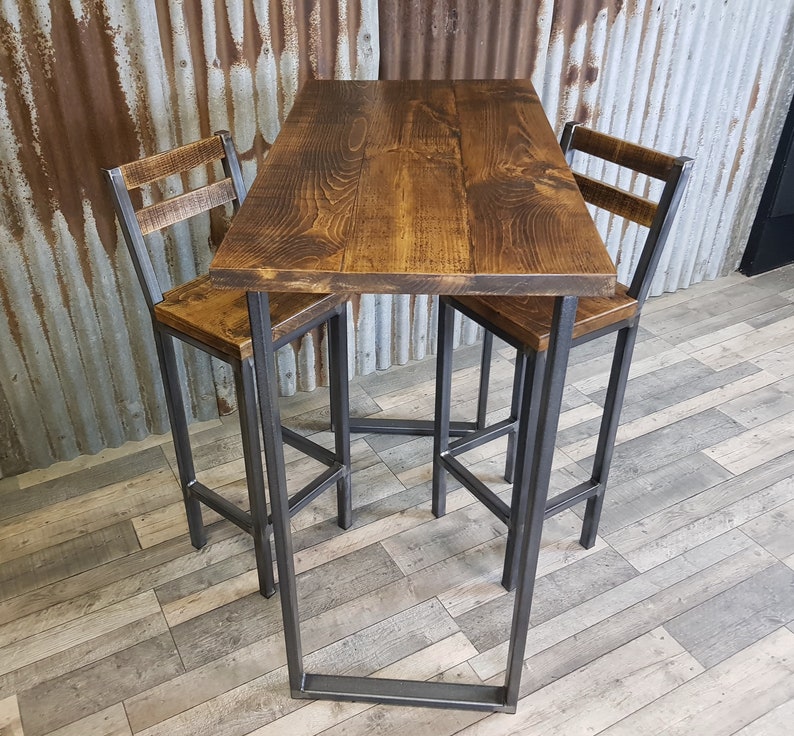 Industrial Style Breakfast Bar Industrial Poseur Table Etsy UK