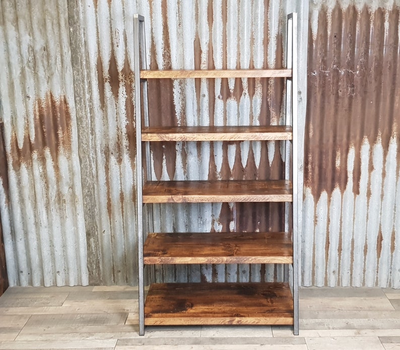 Ladder Shelving Unit Freestanding Shelving Unit Leantoo Etsy UK