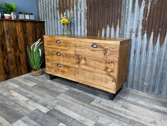 Sideboard with drawers Modern-Industrial style, bespoke cabinet with drawers,