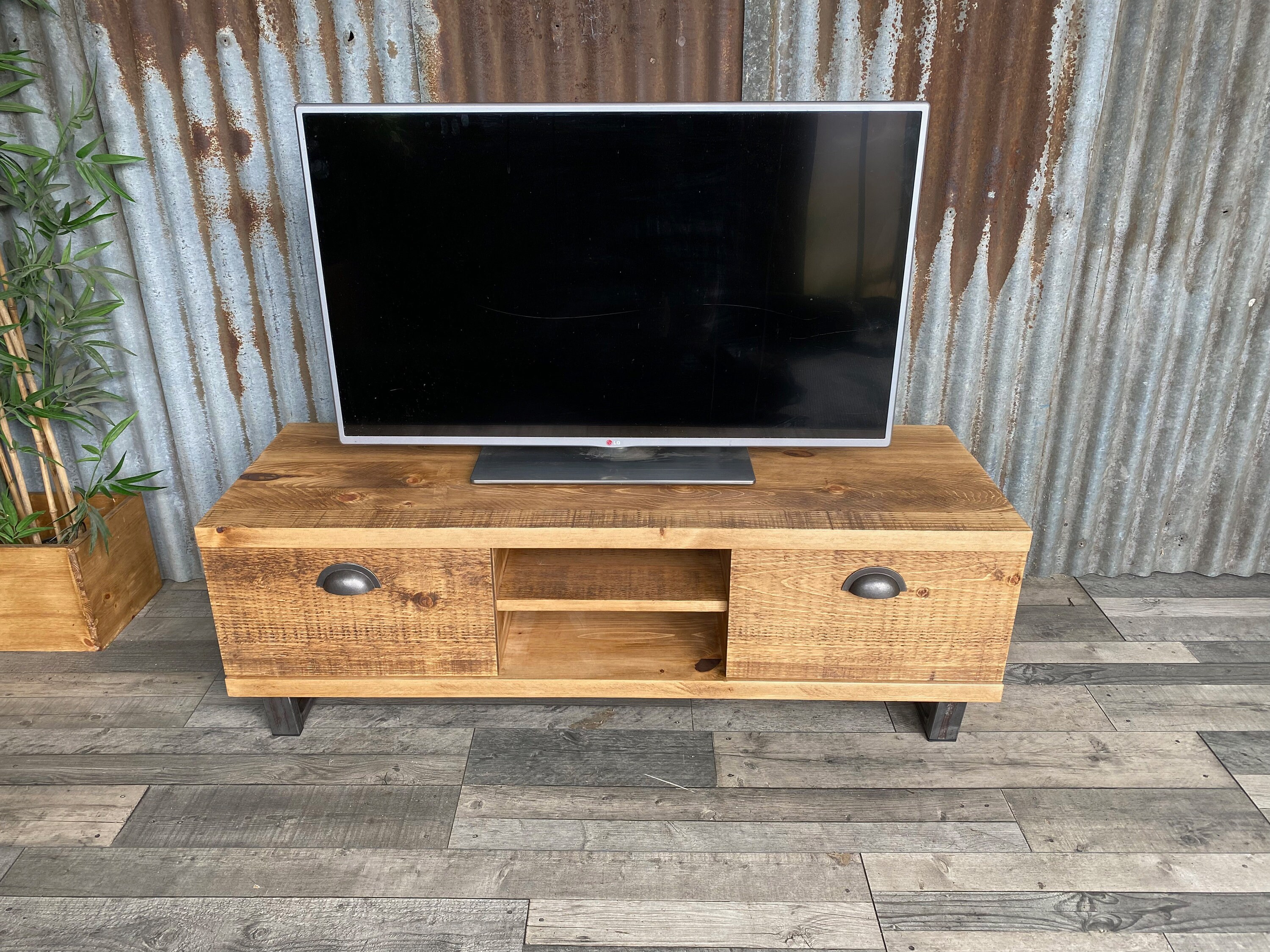 TV with drawer storage fits 60inch TV, ModernIndustrial TV