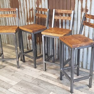 Breakfast Bar Stools Industrial Style Bar Stools for Poser Tables