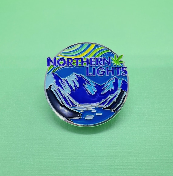 Northern Lights Weed Strain Enamel Pin - Hat Pin, Weed Pin, Cannabis Pin, 420 Gift, Marijuana