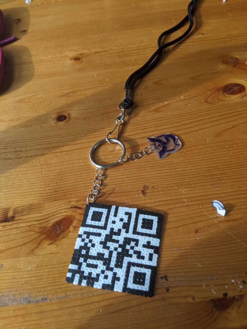 Rebecca custom QR lanyard