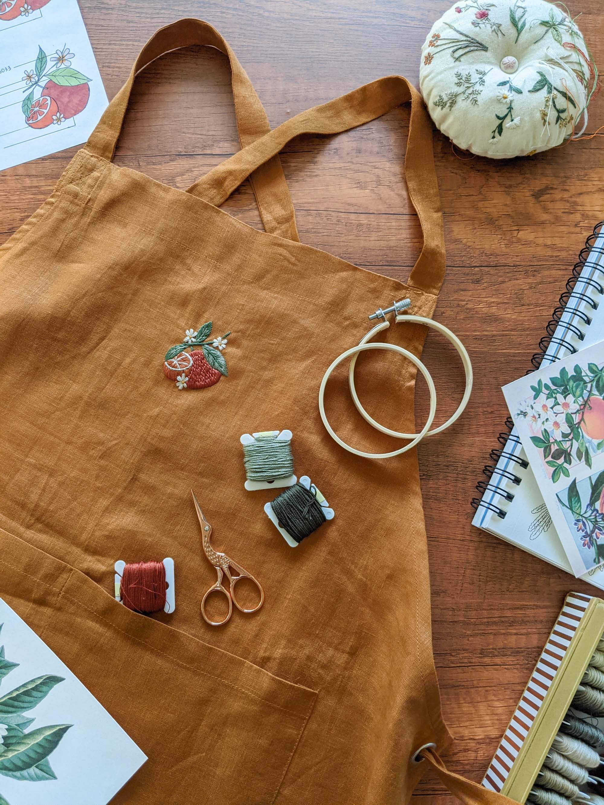 Handmade aprons for women with pockets French linen aprons Etsy