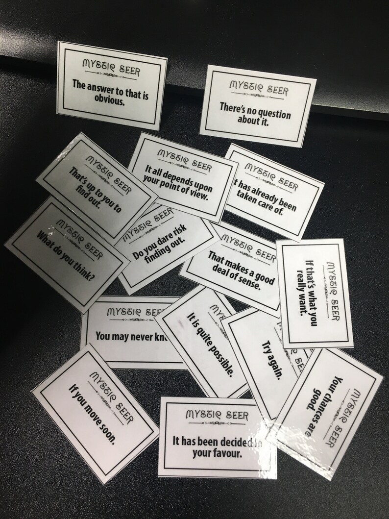 Mystic Seer Fortune Cards Twilight Zone Etsy