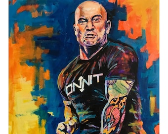 Joe Rogan series 2 lifting kettle bell onnit shirt 18x12 paper print