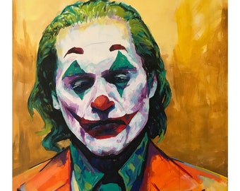 Joker abstract realism  poster print 18x12 inches paper print on card stock by Xilberto