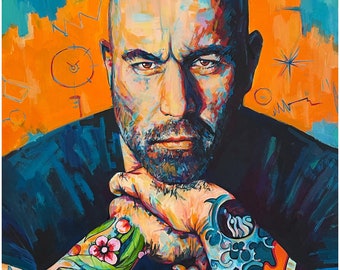 Joe Rogan JRE poster print 18x12 inch on smooth card stock.