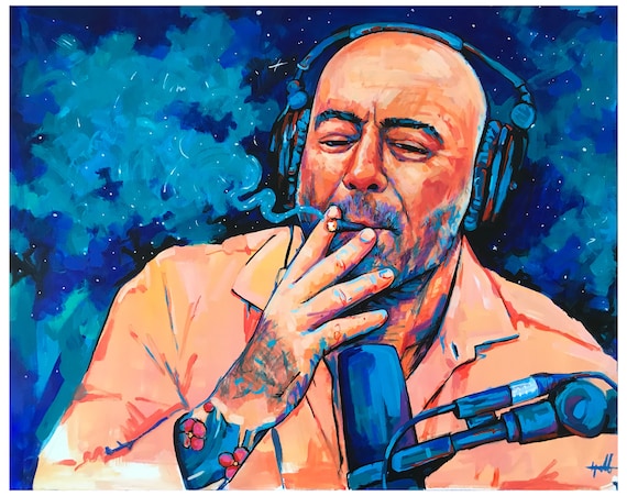 Joe Rogan cosmic JRE poster print 18x12 inch on smooth card stock