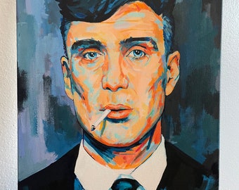 Beaky Blinders portrait original painting on a 20x16 canvas