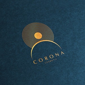 Logo Księżyca - Logo Gwiazdy - Logo Niebiańskie - Logo Ezoteryczne - Logo Astrologiczne - Logo Kosmosu - Logo Niestandardowe - Identyfikacja marki - Logo Spiral - Piękno