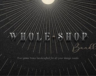 Watercolor Graphics & Logo Design – Whole Shop Bundle