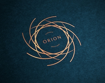 Elegant Celestial Line Logo Design - Custom Branding (Digital File)