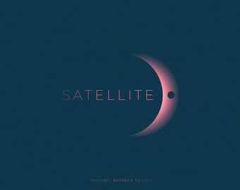 Minimalist Celestial Moon Logo Design – Custom Branding (Digital File)