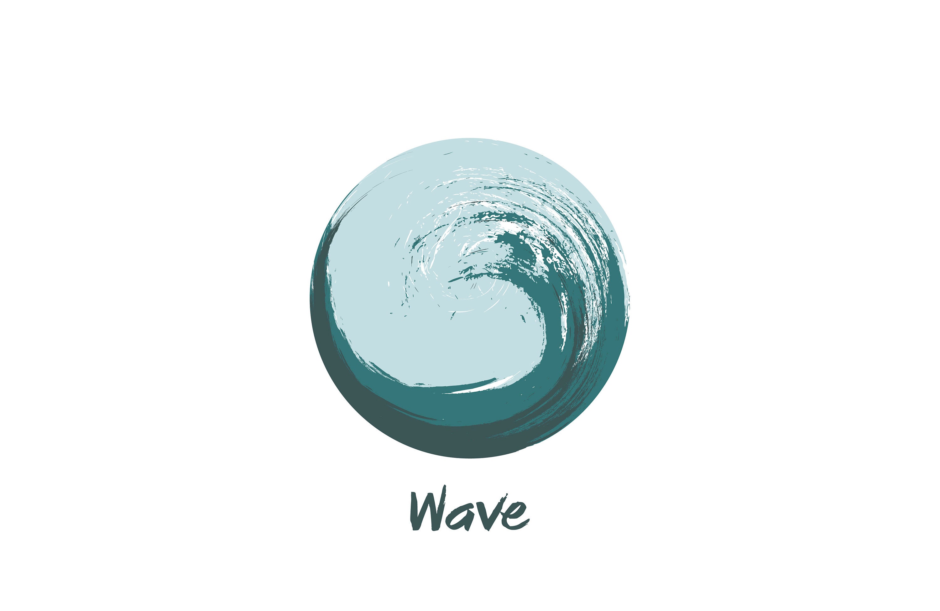 Wave Logo - Water Logo - Aqua Logo - Ocean Logo - Minimal logo - Custom logo - Logo order - Blue logo - Water logo - Branding design