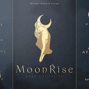 MoonRise Logo Collection - Feminine Logo - Woman Logo - Logo Brand - Branding - Elegnat Logo - Premade logo - Beauty Logo - Moon - Sun Logo