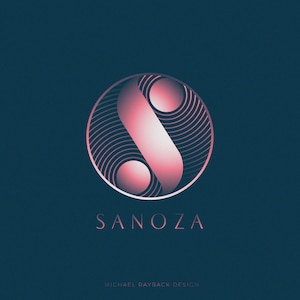 Design de logotipo celestial - Design minimalista - Logotipo Sun - Logotipo mínimo - Logotipo Galaxy - Logotipo de linha - Logotipo personalizado - Logotipo da letra S - Logotipo redondo