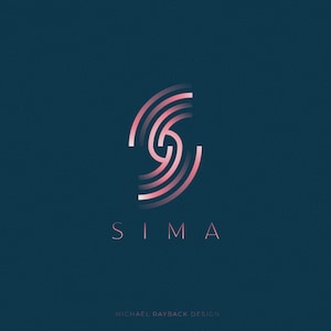 Design de logotipo celestial - Design minimalista - Logotipo Sun - Logotipo mínimo - Logotipo Galaxy - Logotipo de linha - Logotipo personalizado - Logotipo da letra S - Logotipo redondo