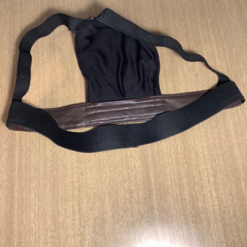 Leather two tone shops jock strap
