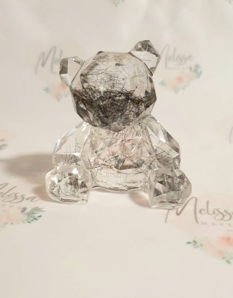 Pet ashes keepsake ashes fur memory bear resin urn animal Etsy