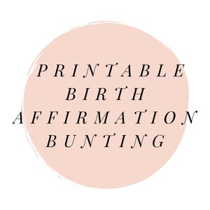Geboortebevestiging Bunting - Afdrukbaar