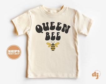 Queen Bee Bodysuit, Summer Tee, Cute Vintage Baby Bodysuit, Girl, Newborn, Queen Bee #5027