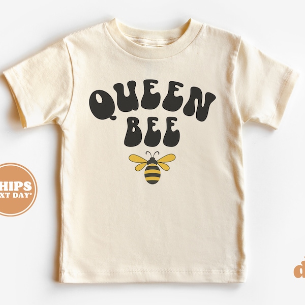 Queen Bee Bodysuit, Summer Tee, Cute Vintage Baby Bodysuit, Girl, Newborn, Queen Bee #5027