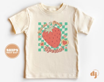 Kids Valentines Day Shirt - You're Berry Special Kids Retro T-Shirt - Retro Natural Infant, Toddler & Youth Tee #5500