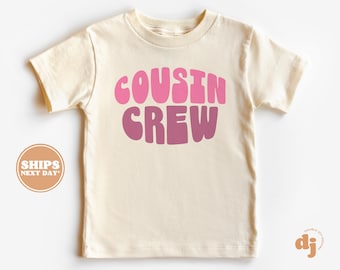 Cousin Crew Toddler Shirt - Boho Retro Kids Shirt - Cute Cousin Crew Natural Infant, Toddler & Youth Tee #5713