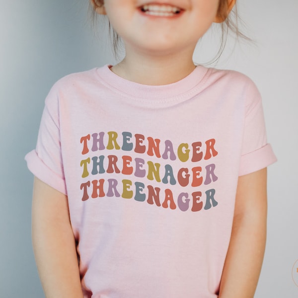 3rd Birthday Shirt - Threenager Toddler Shirt - Third Birthday Toddler Tee #5097