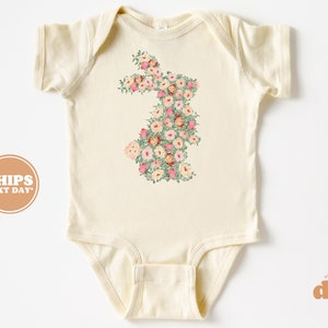 Toddler T-shirt Flower Bunny Kids Retro TShirt Retro Natural Infant, Toddler & Youth Tee 6156 image 2